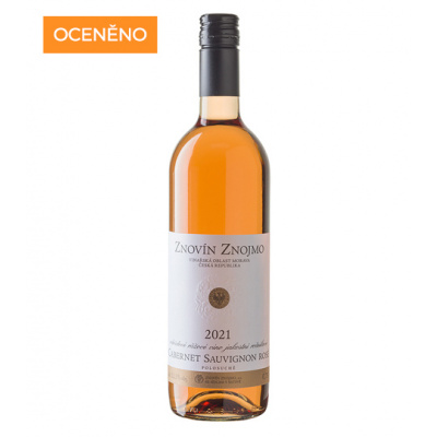 Znovín Znojmo Cabernet Sauvignon rosé jakostní víno 2021 0,75 l