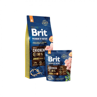 Brit Premium Dog by Nature Junior M 3kg