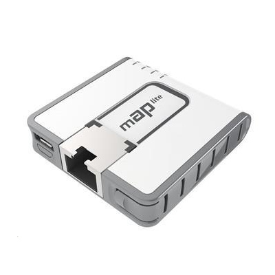 MikroTik RouterBOARD mAP lite, 650MHz CPU, 64MB RAM, 1x LAN, 2.4GHz Wi-Fi, 802.11b/g/n, vč. L4 licence