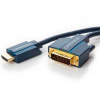 ClickTronic HQ OFC kabel HDMI male DVI-D male (24+1), zlacené, 15m