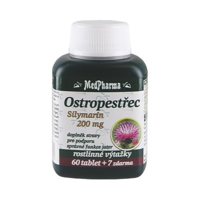 MedPharma Ostropestřec, silymarin 200 mg 67 tablet