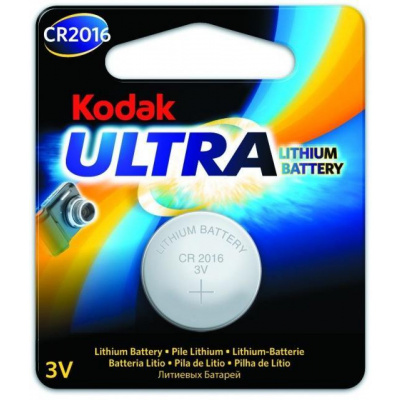 Baterie Kodak Ultra CR2016, Lithium, 3V, (Blistr 1ks)