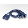 Aten CS-64US DataSwitch elektronický 4:1 (kláv.,VGA,myš,audio) USB - CS-64US