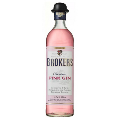 Gin Brokers Pink 0,7 l (holá láhev)