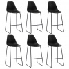 Prolenta Maison Exclusive Barové židle 6 ks černé plast