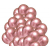 Balónky chromové růžovo-zlaté 50 ks 30 cm balonky.cz