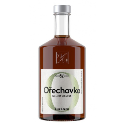 Ořechovka Žufánek 35% 0,5l - domácí ořechovice (holá láhev)