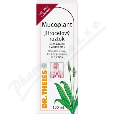 Mucoplant jitrocelový sirup bez cukru s echinaceou 100 ml