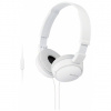 SONY sluchátka MDR-ZX110AP handsfree, bílé, MDRZX110APW.CE7