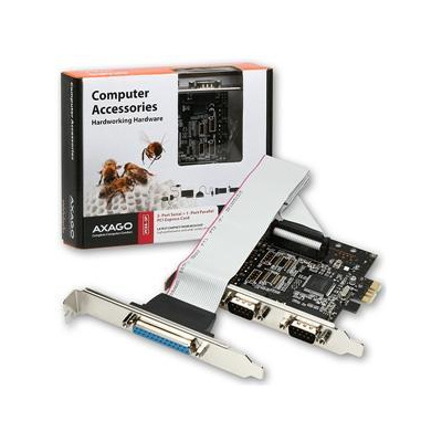 AXAGO, PCEA-SP, PCI express karta, 2x RS232, 1x LPT, Full profile