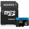 ADATA Premier 32GB microSDHC / UHS-I CLASS10 A1 / 85/20 MB/s / + adaptér, AUSDH32GUICL10A1-RA1