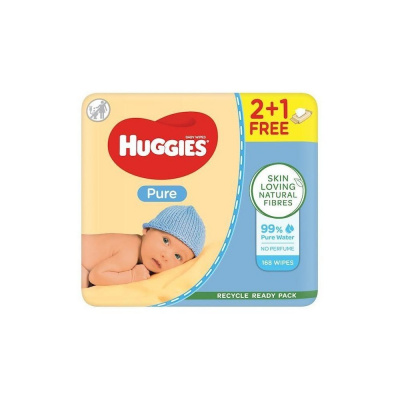 HUGGIES HUGGIES® Pure Triplo Ubrousky vlhčené 56x3 ks