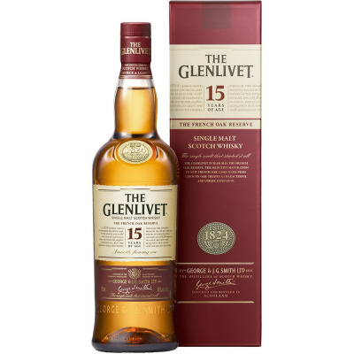 Glenlivet 15y 40% 0,7 l (holá láhev)