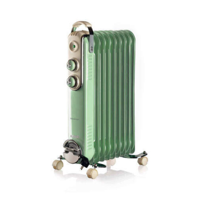 Ariete 838/04 Vintage - zelený olejový radiátor (9 topných článků)