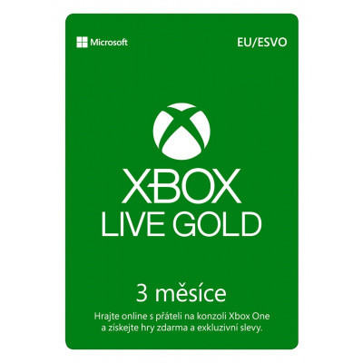 Microsoft Zlaté členství Xbox Live Gold - 3 měsíce