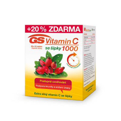 GS Vitamin C1000 se šípky tbl.50+10 2016