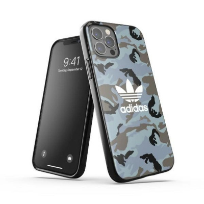 Adidas OR SnapCase Camo pouzdro pro iPhone 12 / iPhone 12 Pro - modré/černé