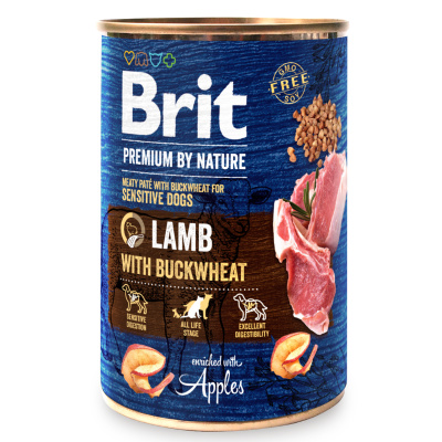 Brit Premium by Nature Dog Konzerva Lamb with Buckwheat 6x400g