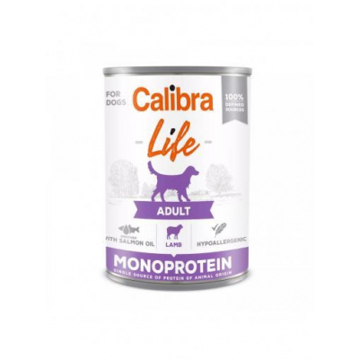 Calibra Dog Life konzerva Adult Lamb 400 g