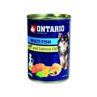 Konzerva ONTARIO mini multi fish and salmon oil - 400 g
