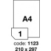 Rayfilm R0503.1123G samolepící etikety A4 210x297mm matné bílé PE 10 listů