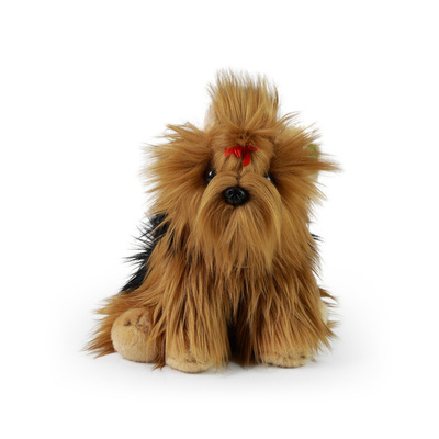 Plyšový pes jorkšír sedící, 27 cm, ECO-FRIENDLY