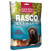 Pochoutka Rasco Premium buvolí kůže s kachním, uzly 5cm 230g-KS