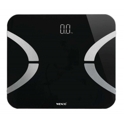 Wenko Osobní váha LED, 30 x 26 cm cm, černá