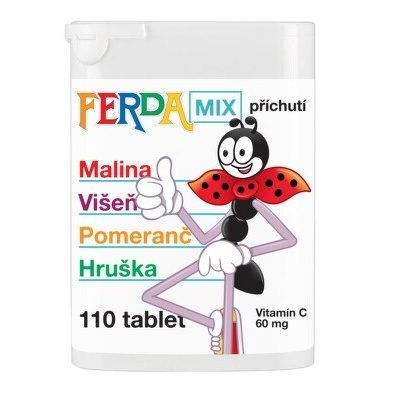 C vitamin 60mg Ferda Mix 35g tbl.110