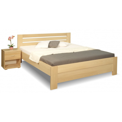 BedWorld Zvýšená postel z masivu Rita, 160x200, 180x200, masiv buk Rozměr matrace: 160x200 cm, Povrchová úprava: bílá, Výška rámu: 50 cm