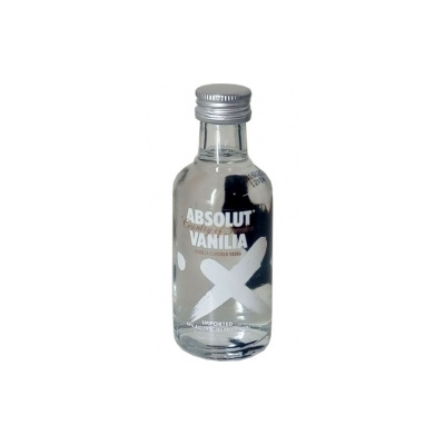 Vodka Absolut Vanilia 40% 50ml miniatura etik2