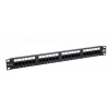 19" patch panel Solarix 24 x RJ45 CAT5E UTP 150 MHz černý 1U SX24-5E-UTP-BK 24000240