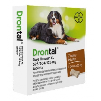 Drontal Dog Flavour XL 35 kg 1 x 2 tbl