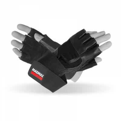 MADMAX Fitness rukavice Professional Exclusive černá L