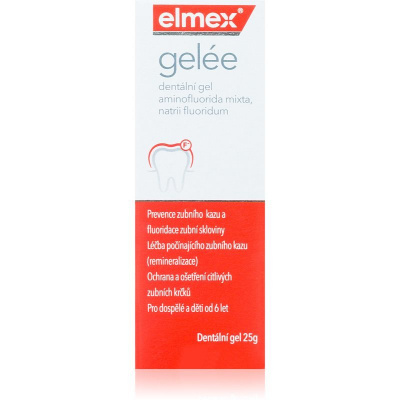 Elmex Gelée 33,19 mg/g + 22,1 mg/g dentální gel chránicí před zubním kazem 25 g