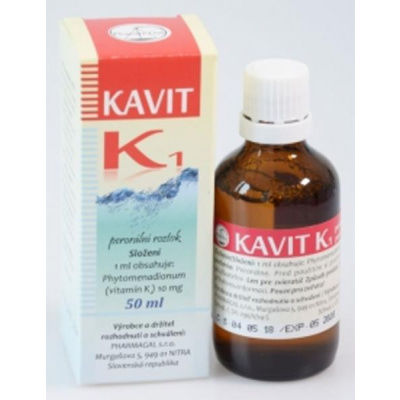 Pharmagal, s.r.o. Kavit K1 a.u.v. sol 50ml
