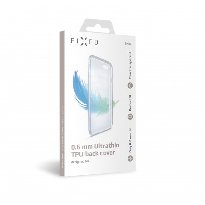 FIXED Ultratenké TPU gelové pouzdro Skin pro Apple iPhone XR, 0,6 mm, čiré FIXTCS-334