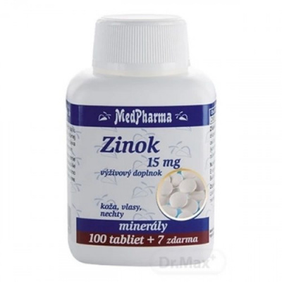 Zinek 15 mg -MedPharma 107 tablet