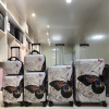 Cestovní Kufry Sada 6 ks ABS - PC potisk Motýl