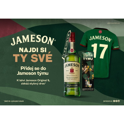 Jameson Irská Whiskey 40% 1 l