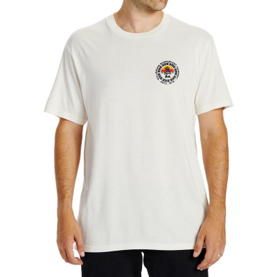 Billabong TRANSPORT off white pánské tričko s krátkým rukávem - XL