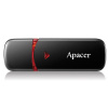 Apacer USB flash disk, USB 2.0, 64GB, AH333, černý, AP64GAH333B-1, USB A, s krytkou (AP64GAH333B-1)