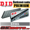 Řetězová sada D.I.D Premium ZVM-X2 X-ring STEEL + kalená řetězová kola Honda CBF 600/S 08>