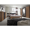 VERA ložnice s postelí 160x200, červený ořech/černá
