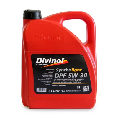Motorový olej 5W-30 DIVINOL Syntholight DPF - 5L