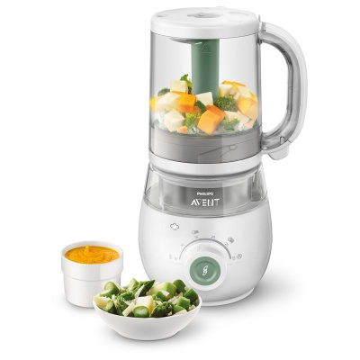 PHILIPS AVENT parní hrnec s mixérem 4v1 SCF885/01