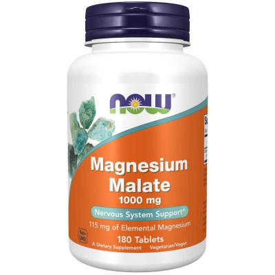 Now Foods Magnesium Malate - hořčík – malát 1000 mg 180 tablet