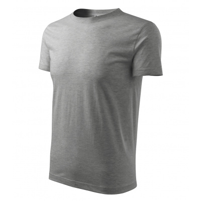 Pánské tričko Classic New nižší gramáže 132 MALFINI tmavě šedý melír S + Prodloužená možnost vrácení zboží do 30 dnů