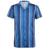 SoulCal Print Shirt Mens Nvy/Teal Stripe XS