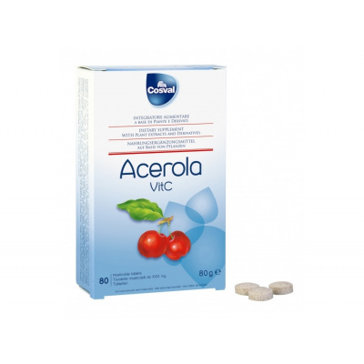Cosval Cosval ACEROLA - 80 tablet po 1000 mg BE-C20001Cosval Cosval ACEROLA - 80 tablet po 1000 mg